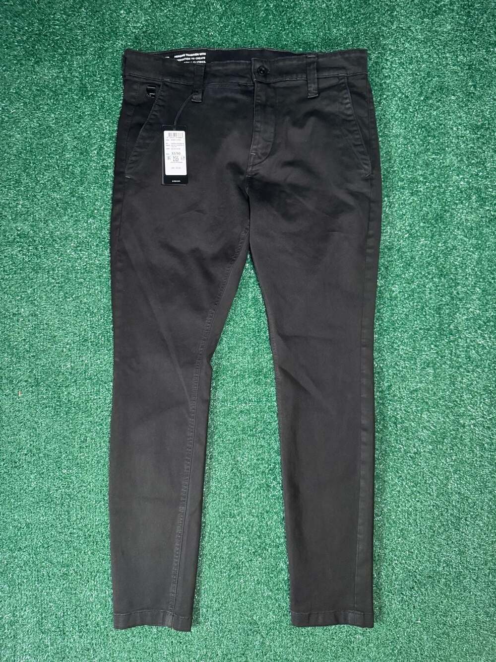 G-Star Raw Skinny Chino Pants 32/30 Black